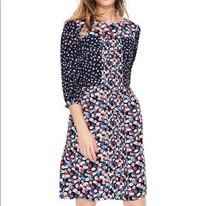 Boden Hotchpotch pintuck dress